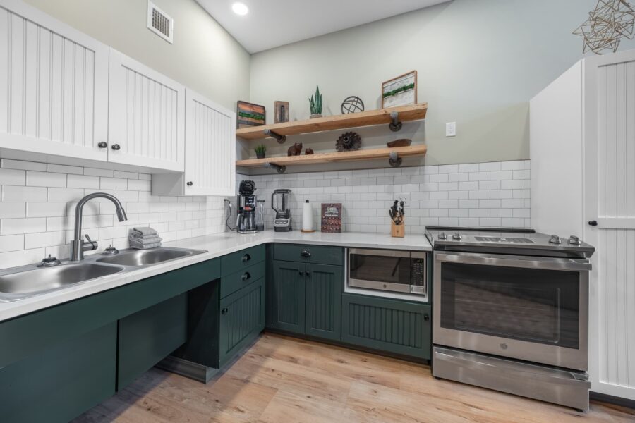 Duluth Rental Suite 102 - full kitchen with modern appliances
