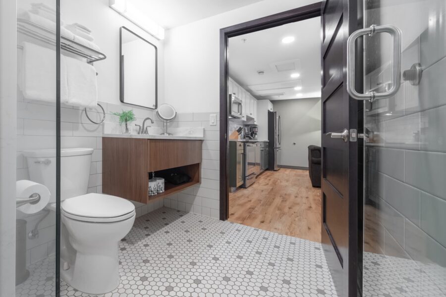 Duluth Rental Suite 202 - view from bathroom