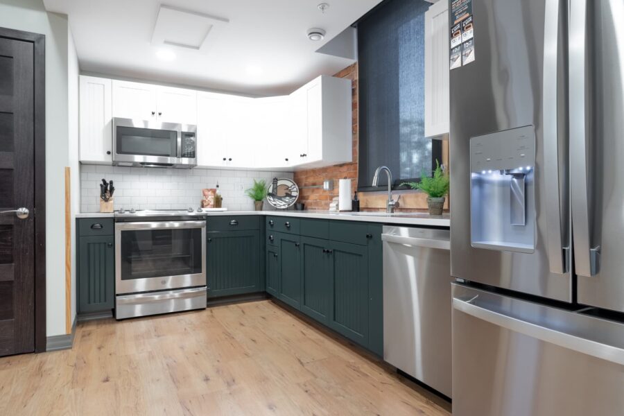 Duluth Rental Suite 203 - Full modern kitchen with appliances