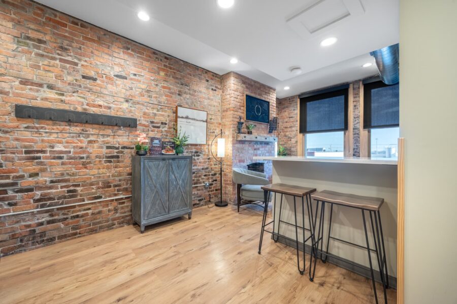 Duluth Rental Suite 301 - Exposed brick